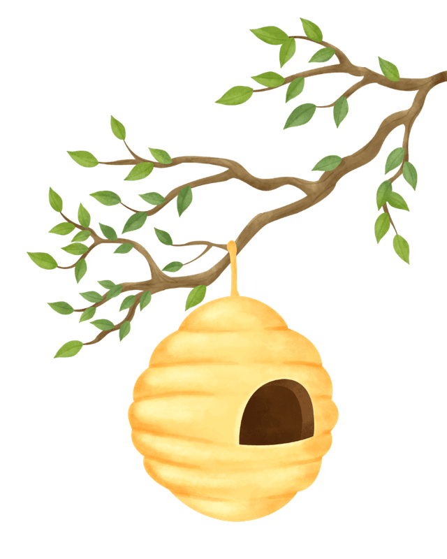 Left Honeycomb Hive